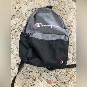 Champion Two-Tone Black and Gray Backpack
